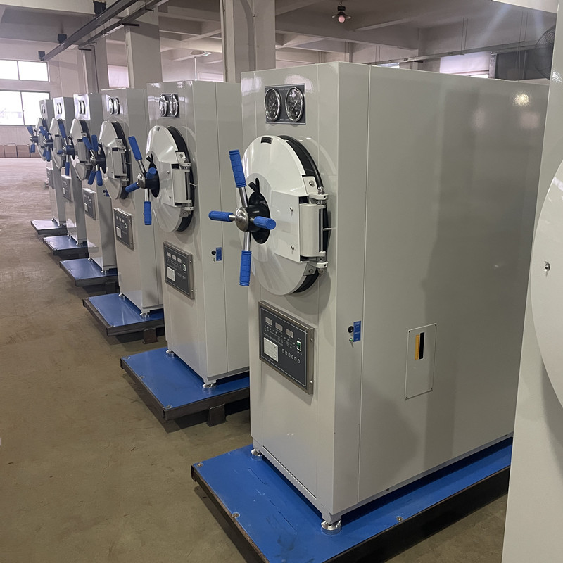 100L 120L 150L Steam Sterilizer Autoclave Automatic Vertical Hand Wheel Pressure 6kw