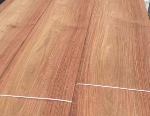 China Strong Transverse Tensile Strength Burmese pear Natural Wood Veneer for Durable factory