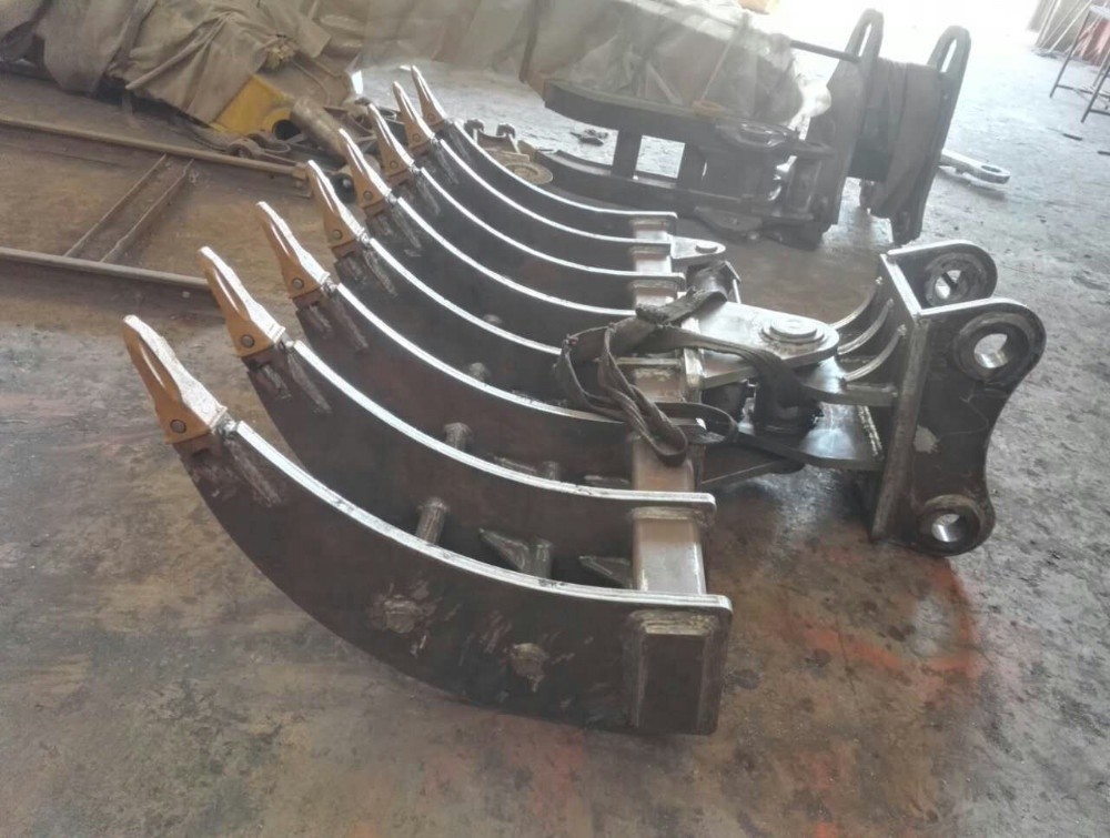 PC330 PC220 Excavator Tilt Rake Backhoe Root Rake