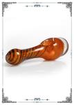 Heavy Inside Out Gold Fume Aqua Glass Smoking Pipe Glass Spoon Honeycomb Pipe