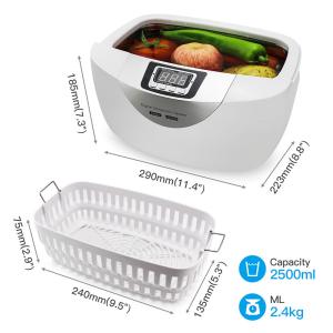 China 5 Time Settings 2500ml 70W Ultrasonic Cleaner Dental factory