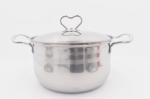 16,18cm Kitchenware mirror polishing stockpot metal steel cooking stew pot with