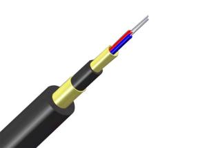 China Outdoor 2core Fiber Optic Armoured Cable G657A2 Mini ADSS Power cable Aramid yarn factory