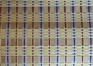 China Waterproof Natural Bamboo Roller Blinds Sun Shade Fabric For Coffee Bar factory