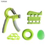 Silicone Hand Grip Strengthener With Counter Silicone Stretcher Green 150 Lbs 60