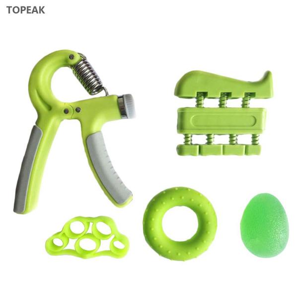 Silicone Hand Grip Strengthener With Counter Silicone Stretcher Green 150 Lbs 60