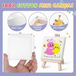 6 Pack Canvas Painting Kits With Easels , DIY Painting Tools For Kids Custom