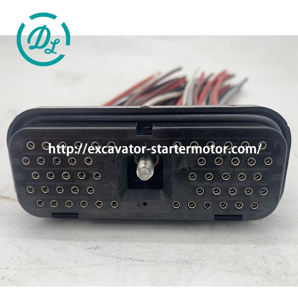 153-2630 163-6637 ECM Controller Plug Excavator Spare Parts 54 Pin