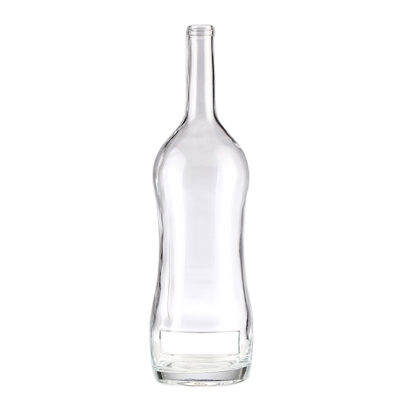 Glass Collar Wine Bottle with Corks Small Sample Vodka Rum Liquor Bottle