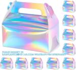 Holographic Gift Box Cake Candy Biscuit Packaging Portable Carton For Wedding