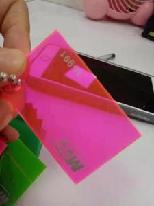 China Color 3mm 5mm Hot Sale Acrylic Plate pink color Acrylic Sheet factory