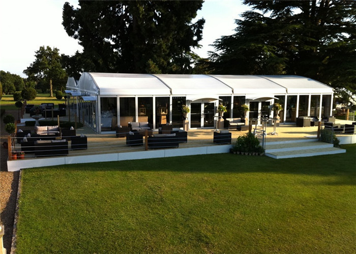 1000 Capacity Big TFS Tent Arc - shaped ClearSpan Structure For Wedding Event