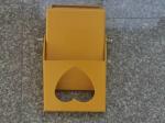 Striking Yellow Foldable Anti Theft Wheel Lock Love Shaped