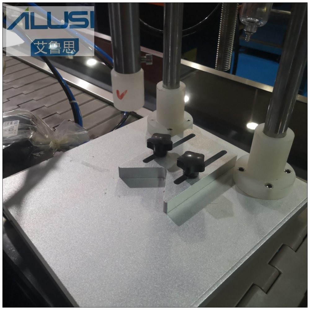 Tabletop Perfume Making Equipment Pneumatic Perfume Bottle Pump Middle Collar Ring Pressing Machine