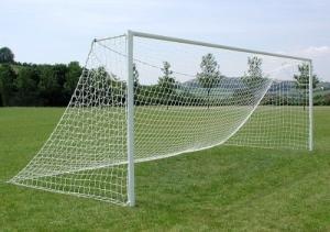 China White Goal Net Soccer Net Polyethylene 4.0mm Twisted Rope factory
