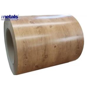 Prepainted Galvalume PPGI Steel Coils Wood Grain Pattern 1.0mmx914mm