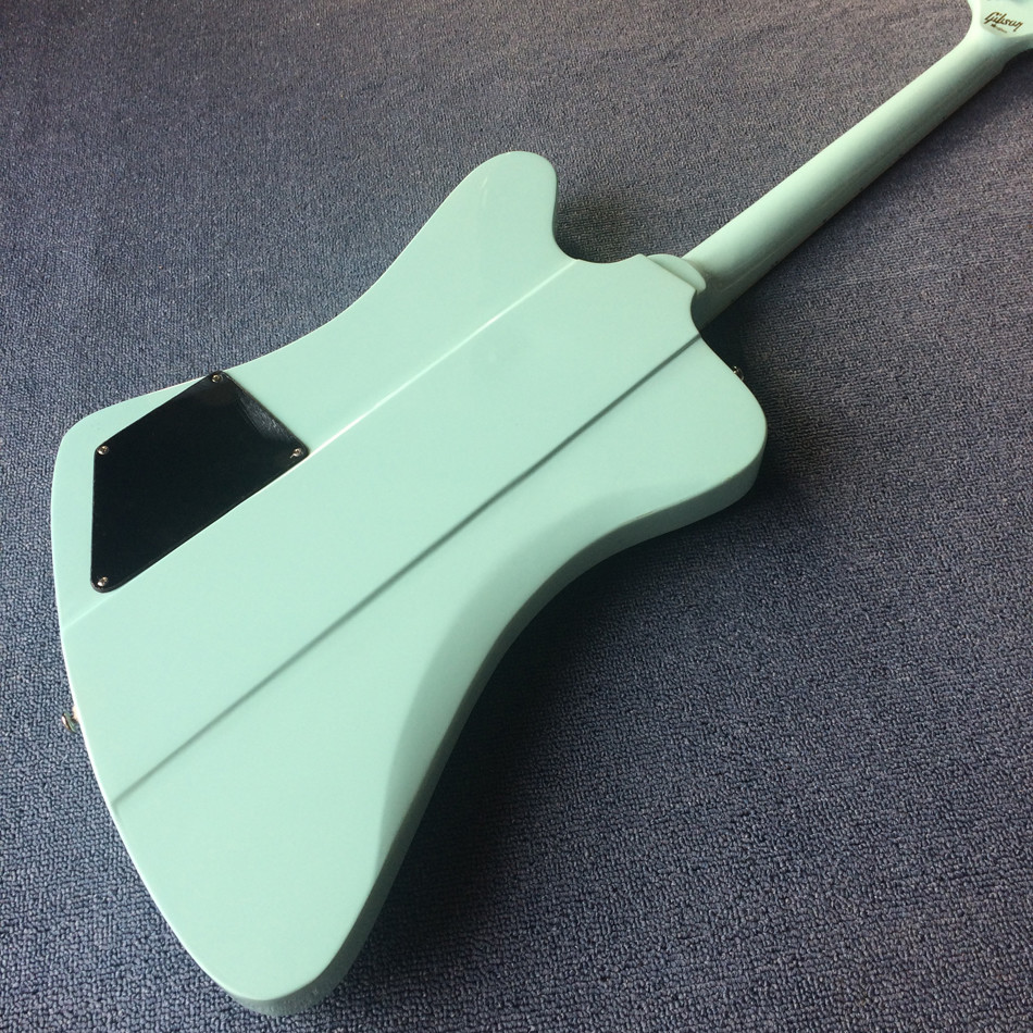 High quality custom electric guitar, rosewood fingerboard, Light green electric guitar