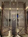 SS304 201 Gold Hairline Stainless Steel Screen Decoration Hotel ,Wall，Restaurant