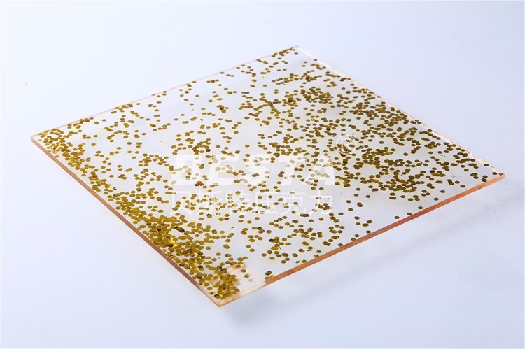 5mm Thick Black Glitter Acrylic Sheet For Furniture Decoration