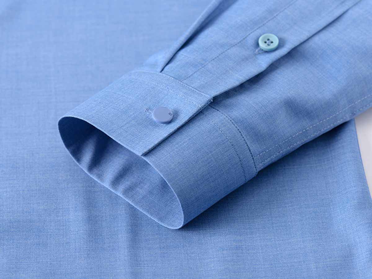 Printed Men's Shirts Business Slim Long-Sleeved Woven Seamless Shirt for and Comfort