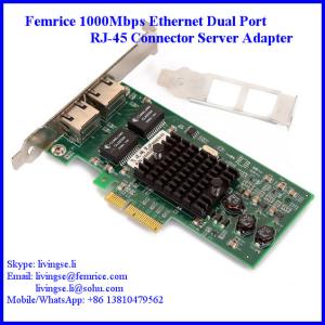 China RJ-45 Copper Cable Gigabit Controller Server Ethernet Network Card Femrice 10002PT factory