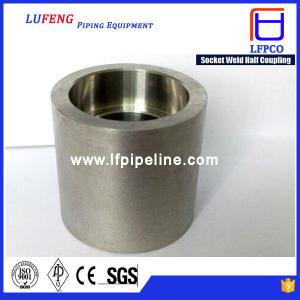 China Forged High Pressure Pipe Fittings Socket Weld 1 4 npt Half Coupling factory