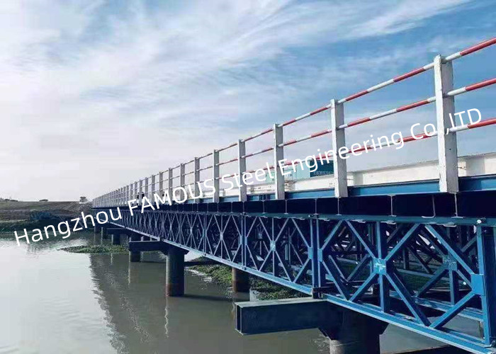 Long Distance City River Crossing Bridge Pre-assembled Multi Span Steel Bailey Construction