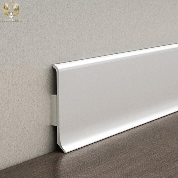 China Kitchen Aluminium Skirting Profile Baseboard Extrusions Trim factory