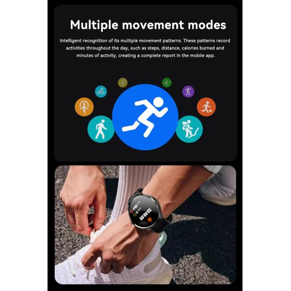 H99 Smartwatch on wrist demonstrating size