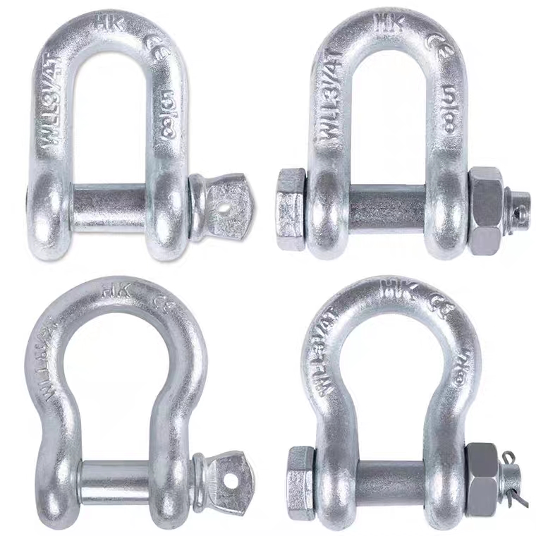 JAPAN TYPE D/U Anchor Shackle Galvanized Screw Pin Alloy Steel for Oil and Gas Sector