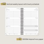 Night Blue 2023 Weekly Planner , Spiral Daily Weekly Planner FSC Paper
