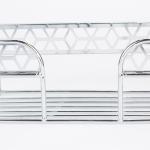 2 Tiers Bathroom Iron Rack Wall Mounted Stickers Wire Basket Shower Caddy for