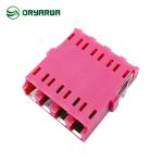 IEC613000 LC Quad LC Fiber Optic Adaptor With Shutter