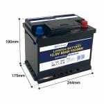 Light Weight Design Easy To Install 3000 Cycles 12V80Ah LiFePo4 Battery For Boat