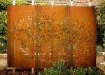 Customized Corten Steel Metal Tree Wall Art Sculpture For Garden Decoration