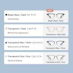 OEM Titanium Frame Combination Glasses Unisex Anti Blue Light For Reading