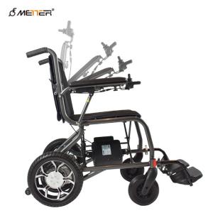 China Portable Lightweight Handicapped Folding Electric Power Wheelchair factory
