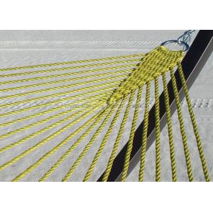 Olive Deluxe Jumbo Caribbean Hammock With Stand Soft Spun Polyester Rope Olive