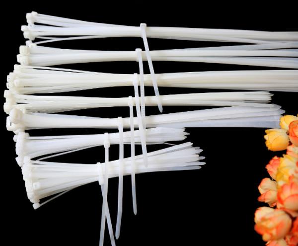 Nylon Cable Tie 10 Series Self-locking White Heavy Duty Plastic Nylon 66 Cable