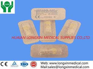 China Disposable medical transparent heparin luer lock cap factory
