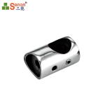 SS304 Threading Double Hole Rod Stainless Steel Railing Fittings Welding