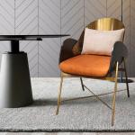 Creative Custom Stainless Steel Dining Chair For Office Building
