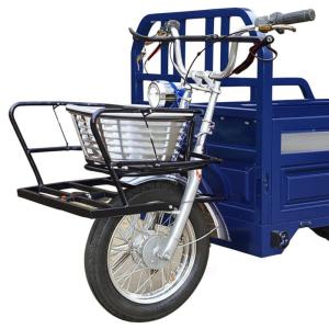 China Front Axle Composite Damping Electric Cargo Tricycle with 450-10 Vaccum Tyre and Rear Carrier Battery Position on sale