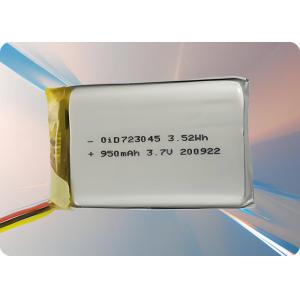 China 3.7V 980mAh Lithium Polymer Battery with 500 Cycles and Extreme Temperature Performance factory