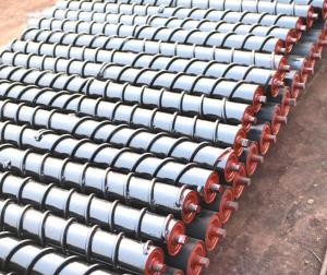 China Q235 Carbon Steel Friction Conveyor Roller 50 kg/m Return Idler factory