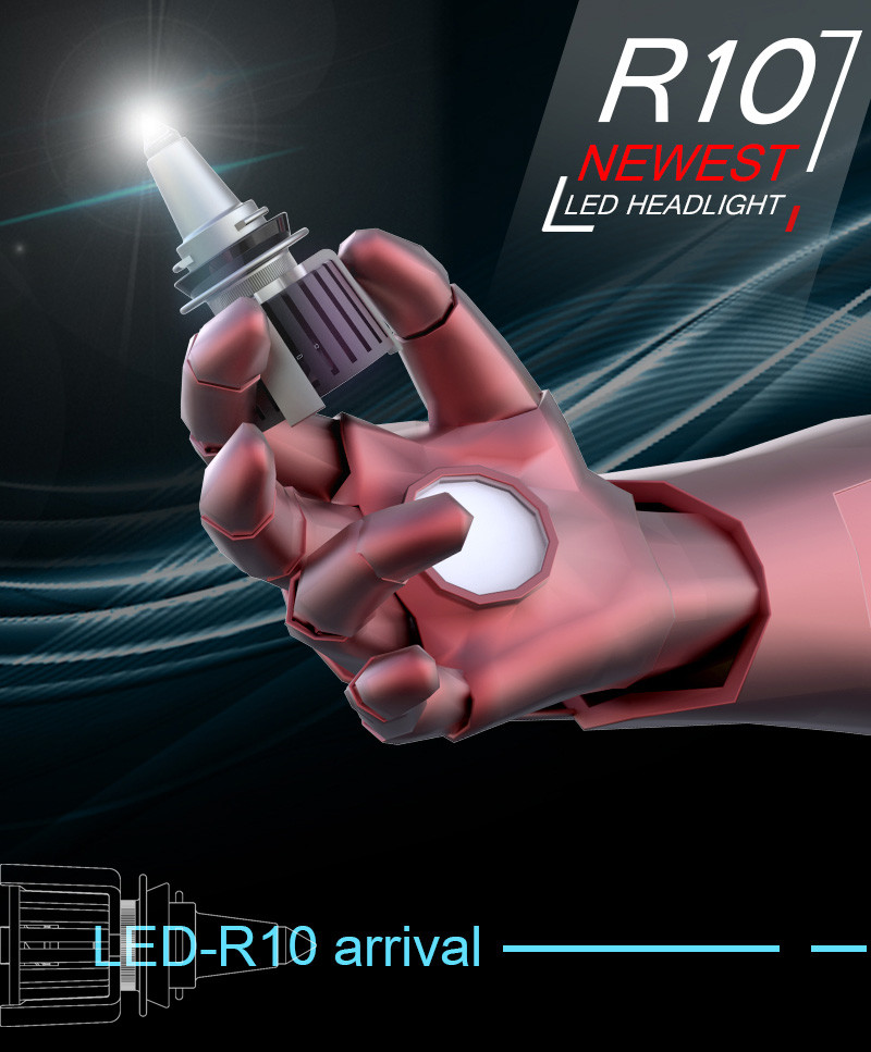 High Power 100W 12V 5000K 9012 Led Light Bulb Car Led Headlight