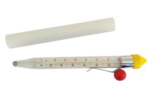 China Transparent Glass Candy Deep Fry Thermometer 210mm Length Instant read factory