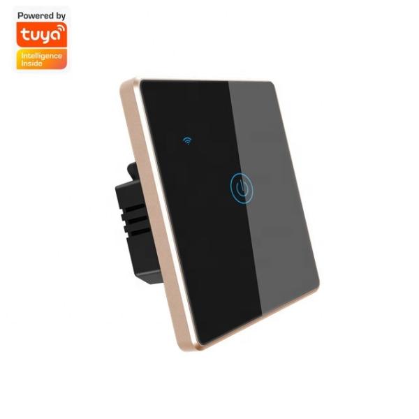 China Factory Outlet Tuya Smart WIFI Wall Switch Remote Control  1 Gang Light Switch App&Voice Control Supported factory