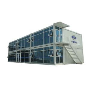 China Zontop Modern Luxury Easy Assemble Steel Prefabricated 2 Story Prefabricated Small Modular Log Low Cost Prefab Homes factory