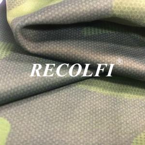 China Camo Print Recycled Mesh Fabric Roica Spandex X Lite Weight Top Green Tai Wan Yarns factory